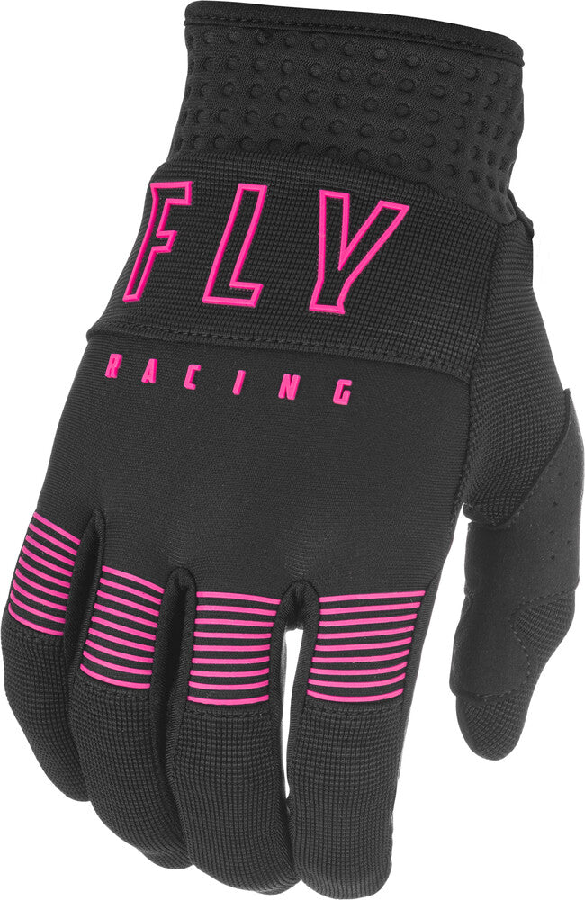 FLY RACING YOUTH F-16 GLOVES BLACK/PINK SZ 01