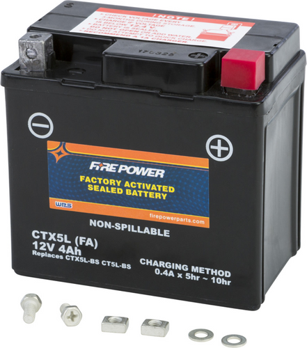 FIRE POWER BATTERY CTX5L SEALED FACTORY ACTIVATED