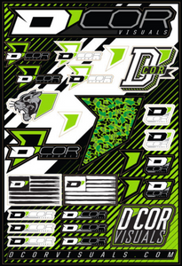 D-COR LOGO DECAL SHEET 12"X18"