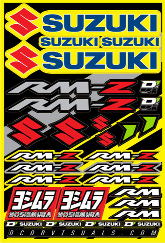 D-COR DECAL SHEET SUZUKI RMZ 12