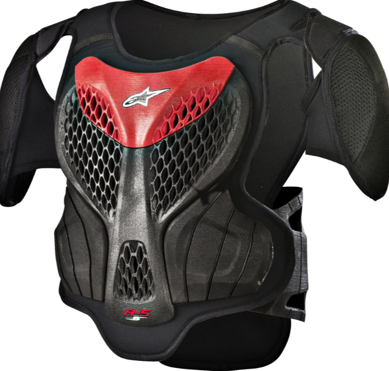 ALPINESTARS YOUTH A-5 S BODY ARMOR BLACK/COOL GREY